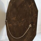 Élégant miroir ancien biseauté à 12 pans – style Art Déco vintage