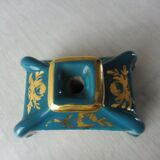 Ancien porte plume en porcelaine, décor fleurs