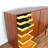 Mid-Century Danish Teak Highboard Model 13 by Gunni Omann for Omann Jun