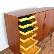 Mid-Century Danish Teak Highboard Model 13 by Gunni Omann for Omann Jun