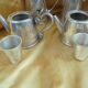 Tea Service Monogrammed Silver Metal Felix Fréres Toulouse
