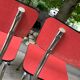 Red formica chairs
