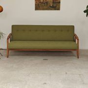 Green Banquette Daybed from Czechoslovakia 1960