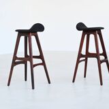 Erik Buch 'OD61' Bar Stools in rosewood Odense Mobler