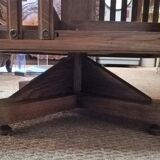 Revolving oak bookcase