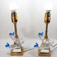 Lalique Crystal Pimlico Birds Table Lalique crystal pimlico birds table lamps Mid-Century