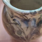 Yellow and green glazed ceramic jug