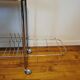 Vintage wheeled service in chrome-plated metal