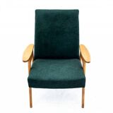 Two vintage green armchairs by Jaroslav Šmídek for Jitona, Czechoslovakia, 1960s