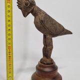 Lobi fetish bird in old wood Tribal sculpture from Burkina Faso 22 cm