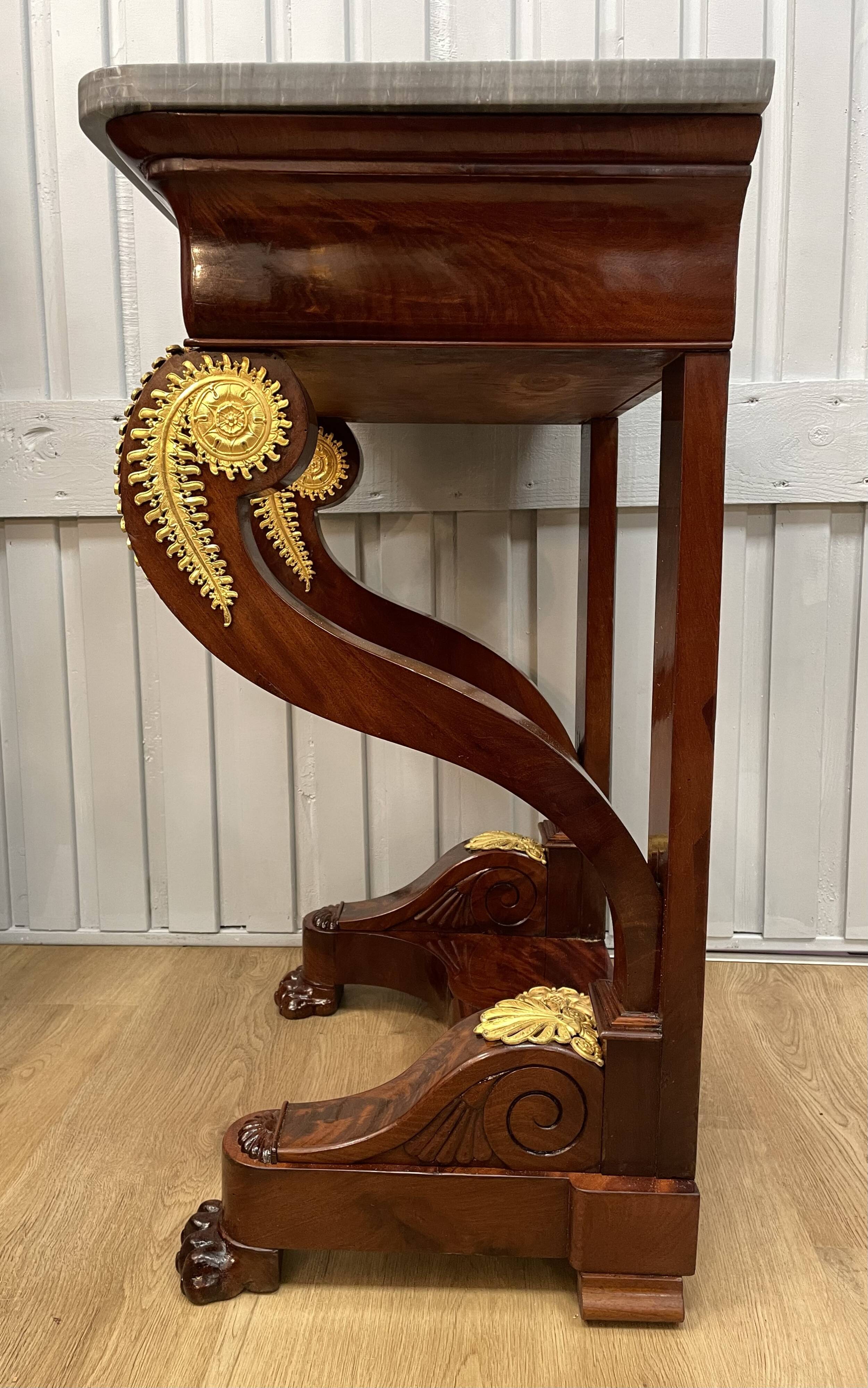 Small Restoration style mahogany console