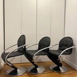 Set of 4 Verner Panton chairs, System 1-2-3 for Fritz Hansen.