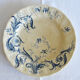 4 plates with dessert earth of iron Gien "Rinceaux"