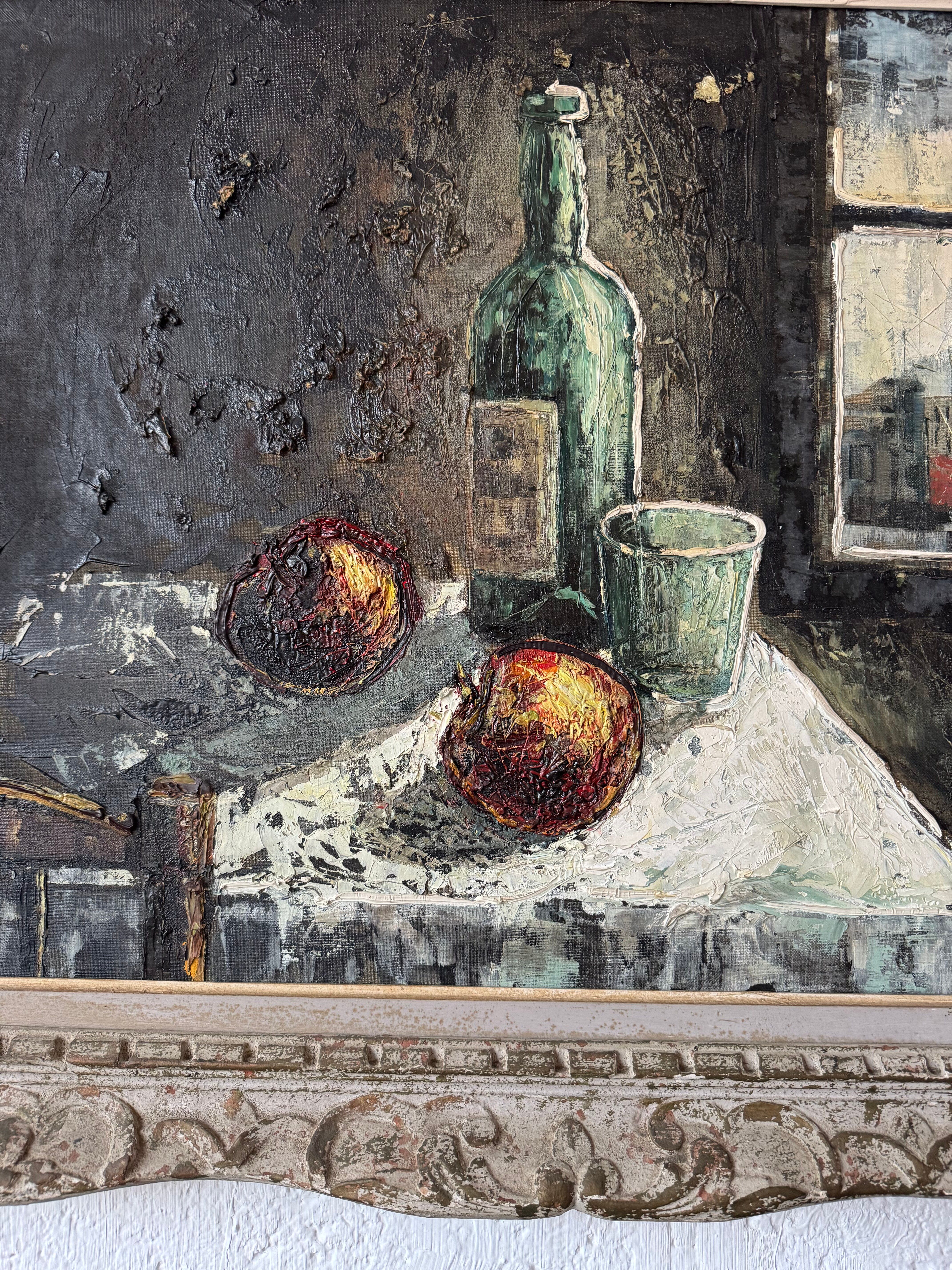 Still life tableau in Expressionist style from the 1960s.