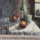 Still life tableau in Expressionist style from the 1960s.