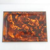 Vintage plexiglass tray 1970