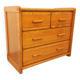 Commode en pin Gautier vintage des années 70 80