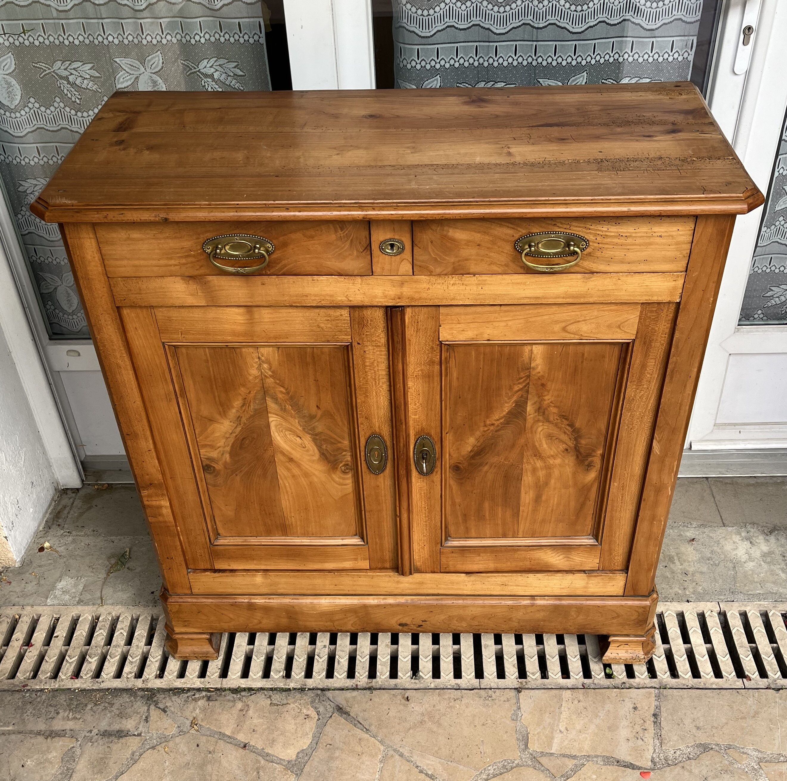 Antique sideboard two doors and two drawers