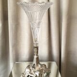 Vase soliflore in glass and regule
