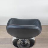 Pair of Tirup Ikea leather armchairs