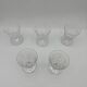 Set of 5 white wine glasses - Baccarat Crystal – Argentina model, 1940