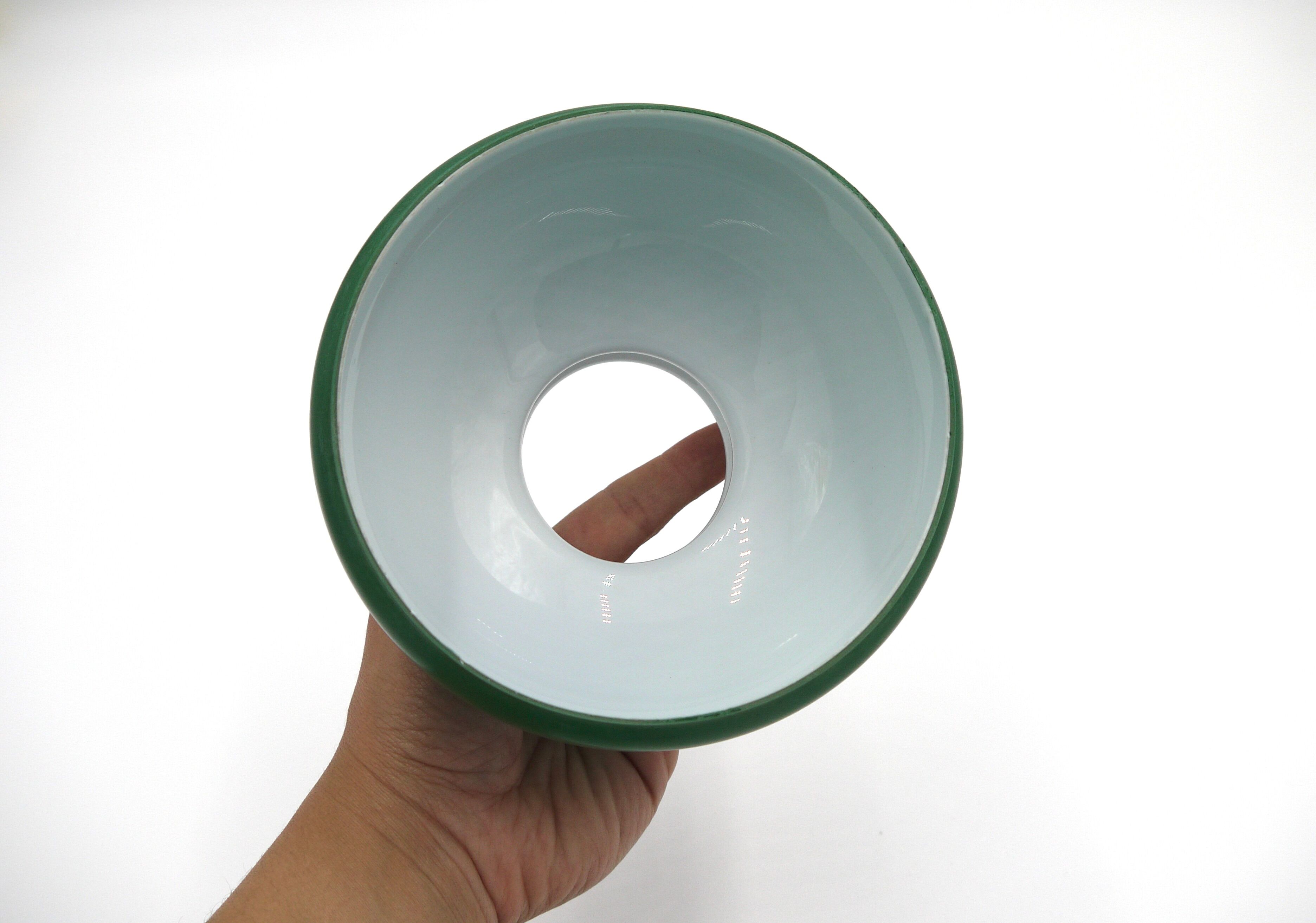 Green glass pendant lamp