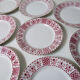 8 flat plates Moulin des Loups model red stone