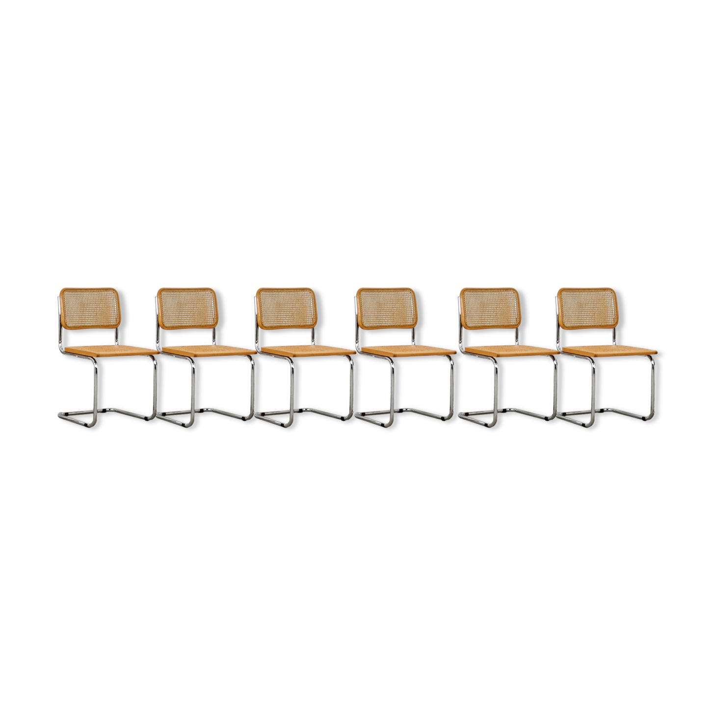 Dinning Style Chairs B32 By Marcel Breuer set 6