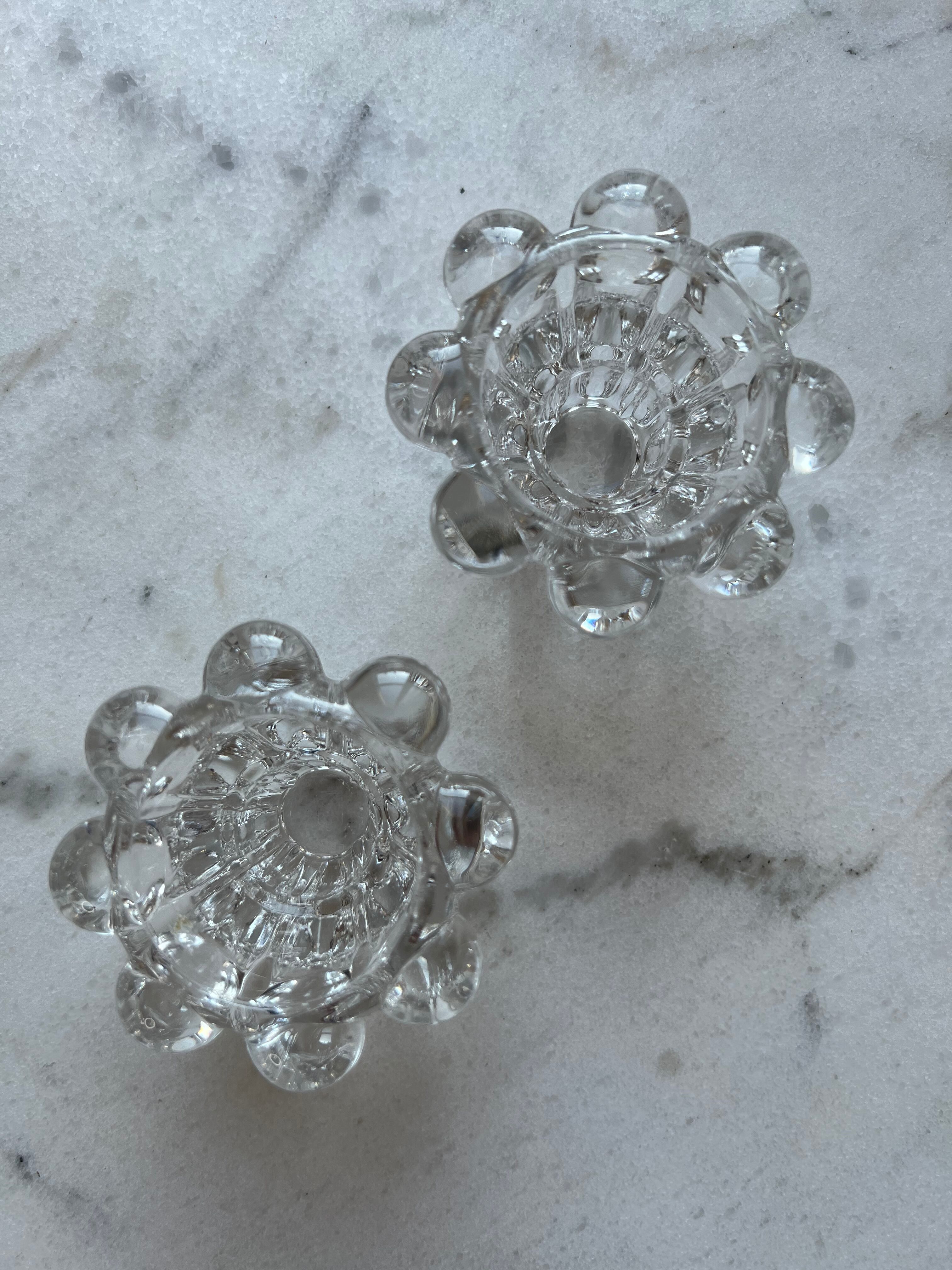 Set of 2 candle holders - Poulignac France