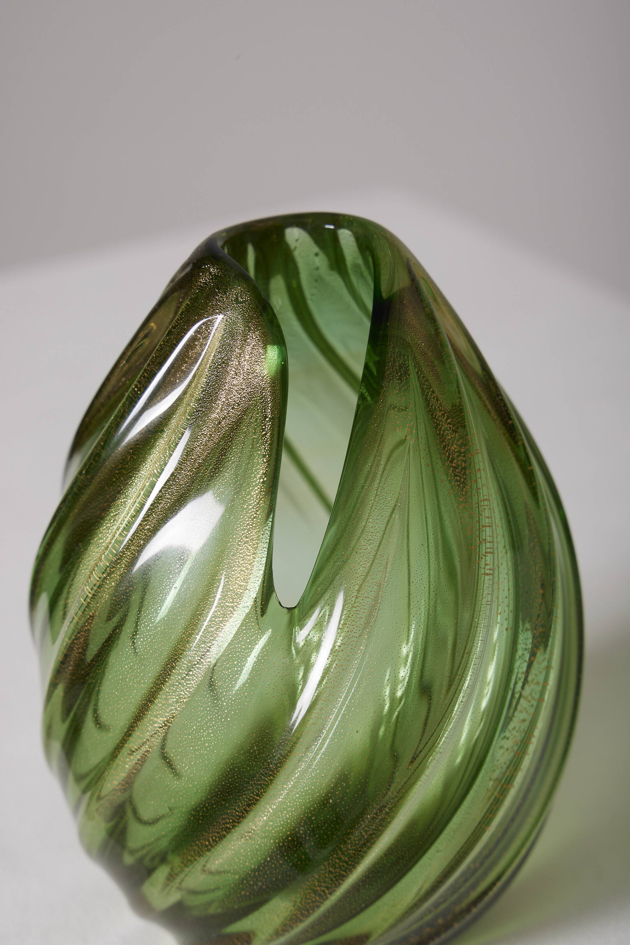 Murano blown glass vase by Archimede Seguso