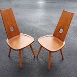 Pair of brutalist chairs