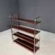 Chromed Bauhaus shelf in bent steel and sheet metal, Europe 1930s