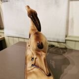 Couple of art deco ceramic antelopes