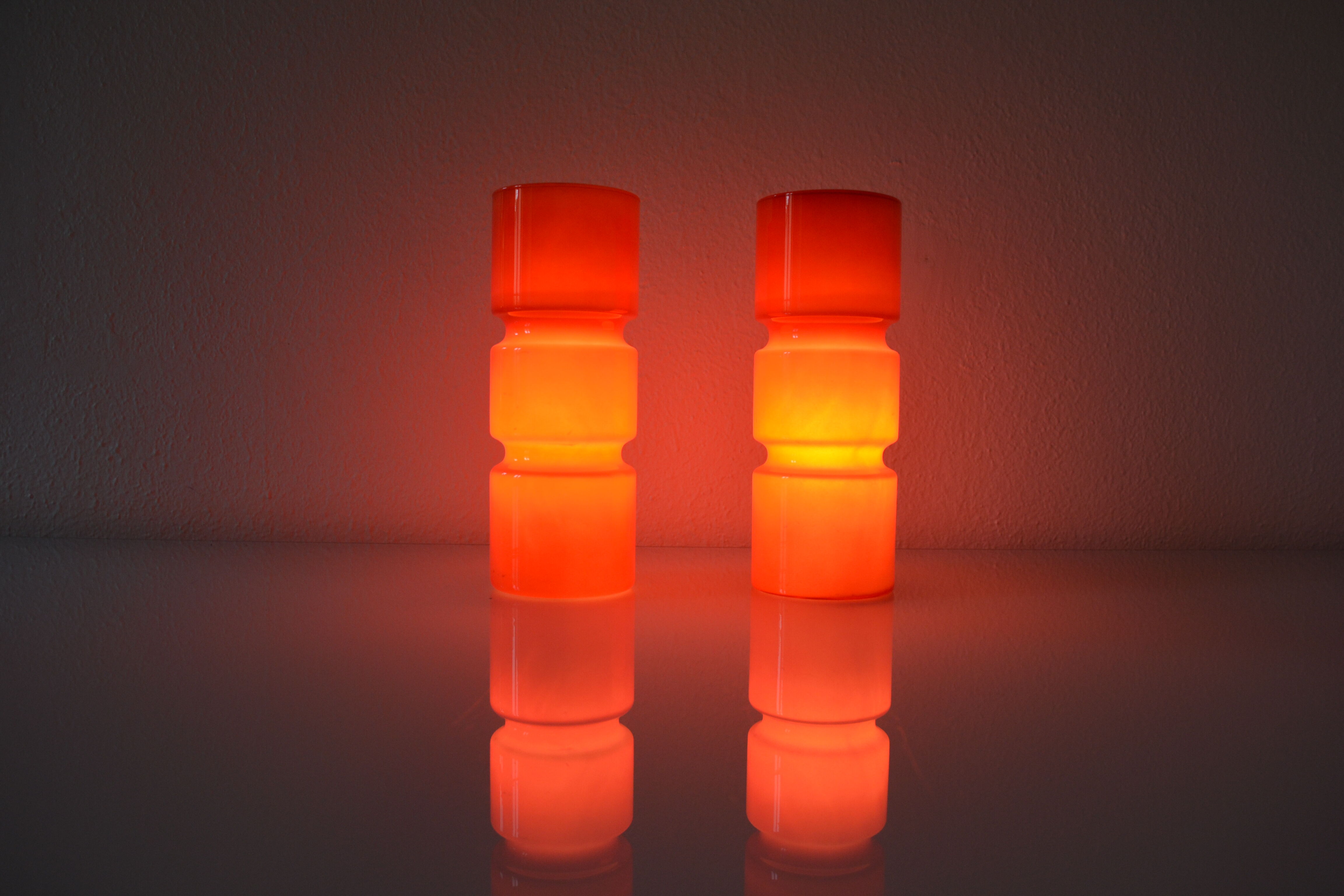 Paire de lampes postmoderniste habitat vintage