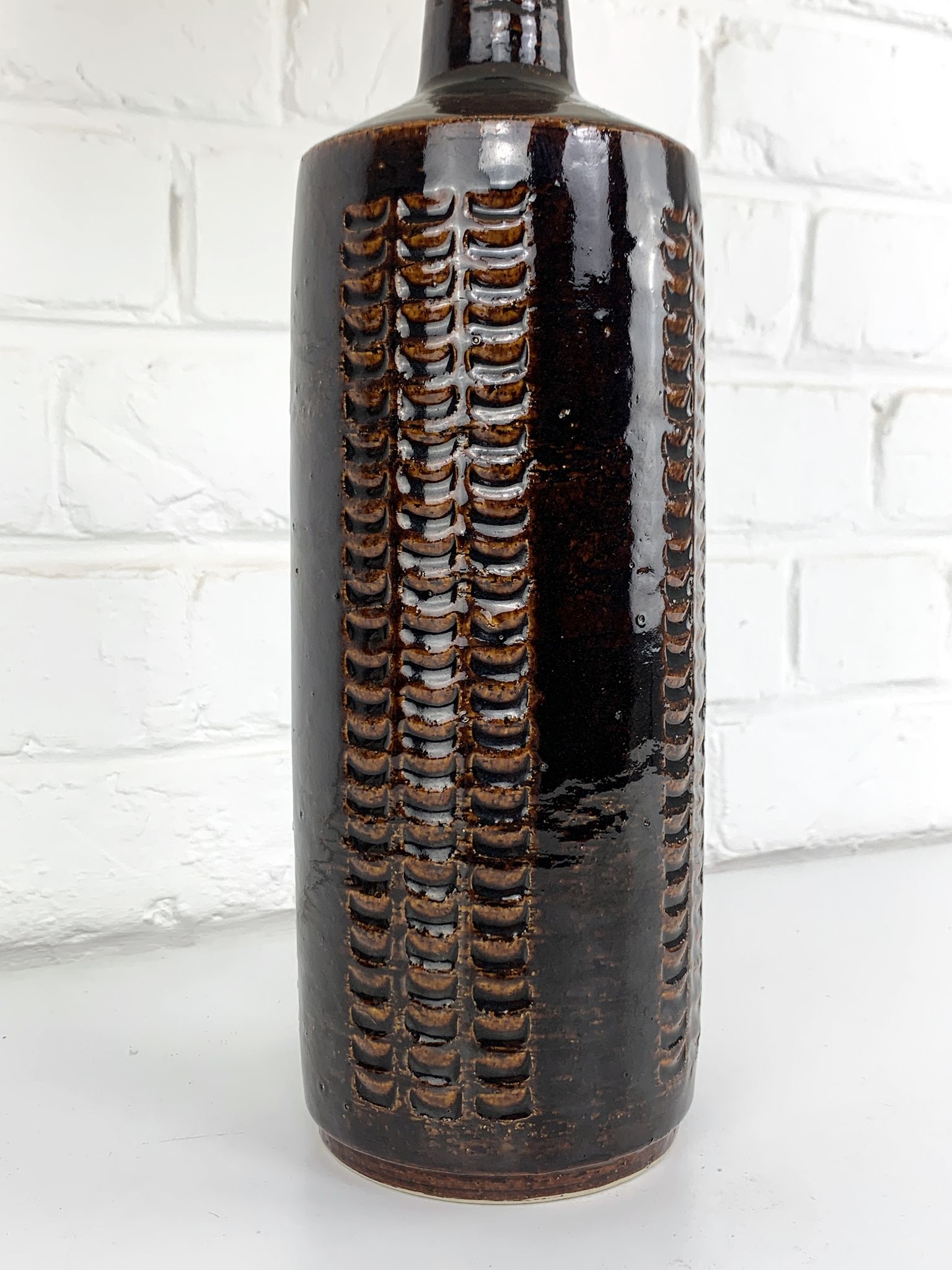 Ceramic table lamp, Per Linnemann-Schmidt for Palshus, Denmark, 1960