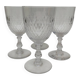 4 large crystal glasses by Baccarat, model Scales, from around 1920.