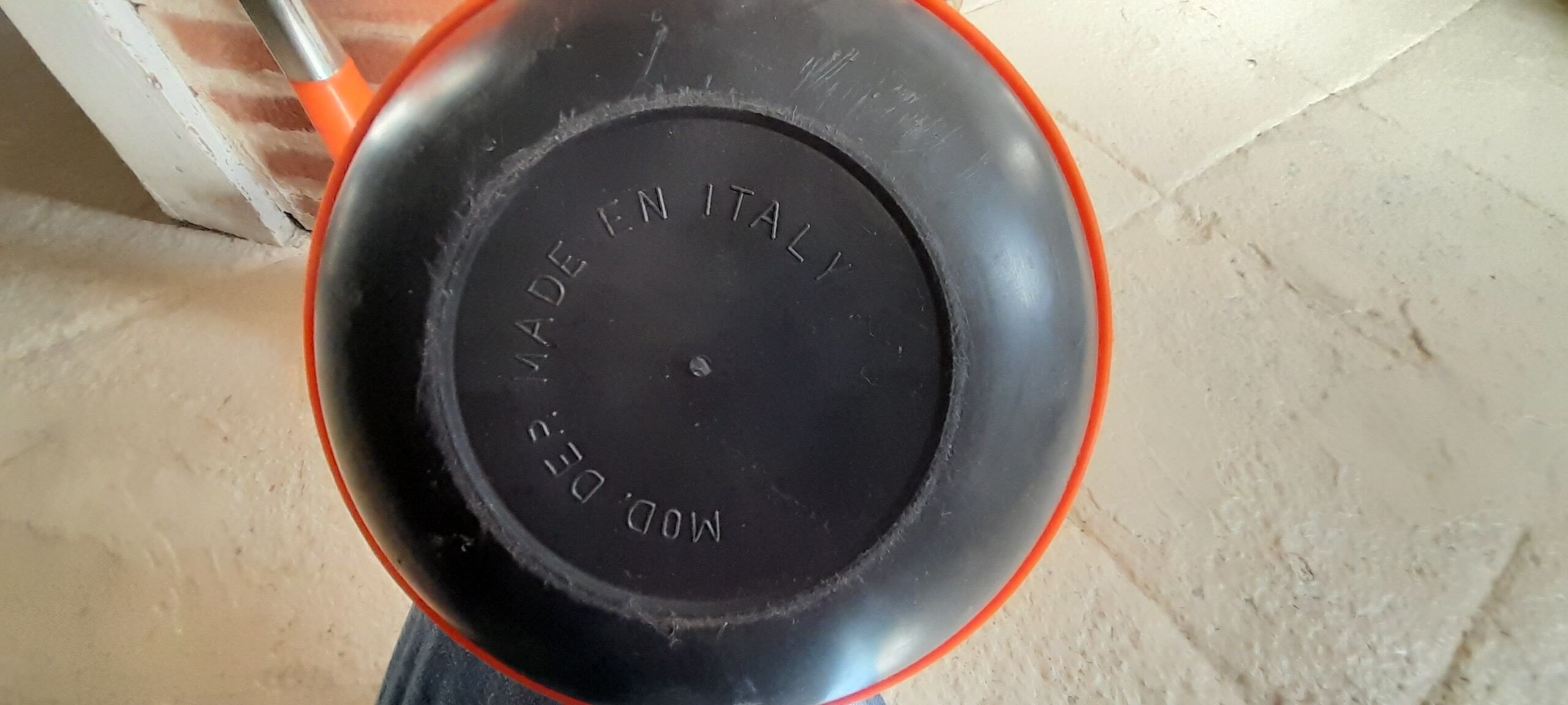 2 ashtrays 70' tulip vintage orange 50 cm