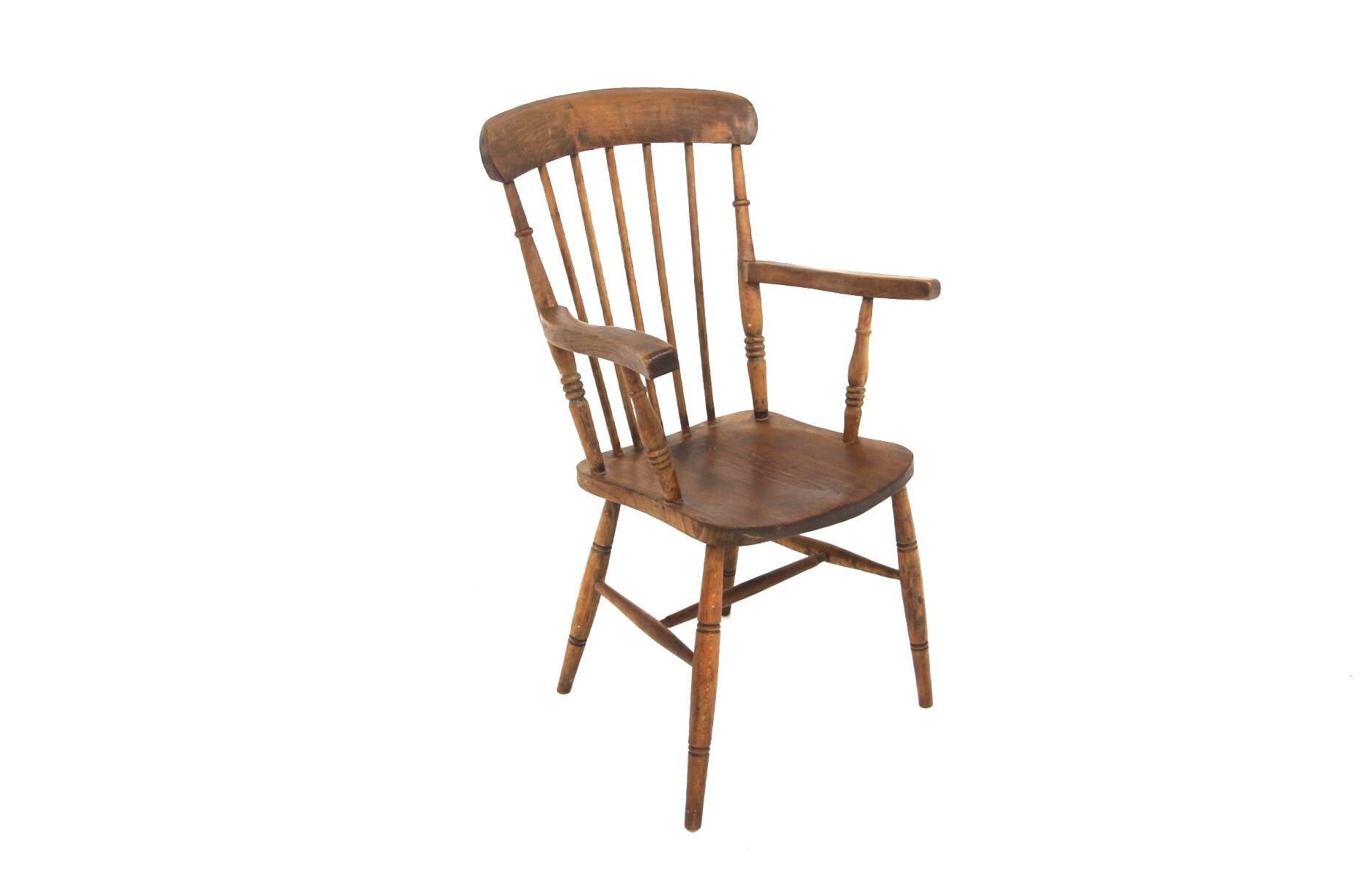 Scandinavian armchair "Pinnstol" in oak, Sweden, 1920
