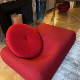 Red designer armchair Roche and Bobois