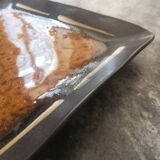 Large square tidy or serving dish in enameled ceramic, joseph abboud 1960