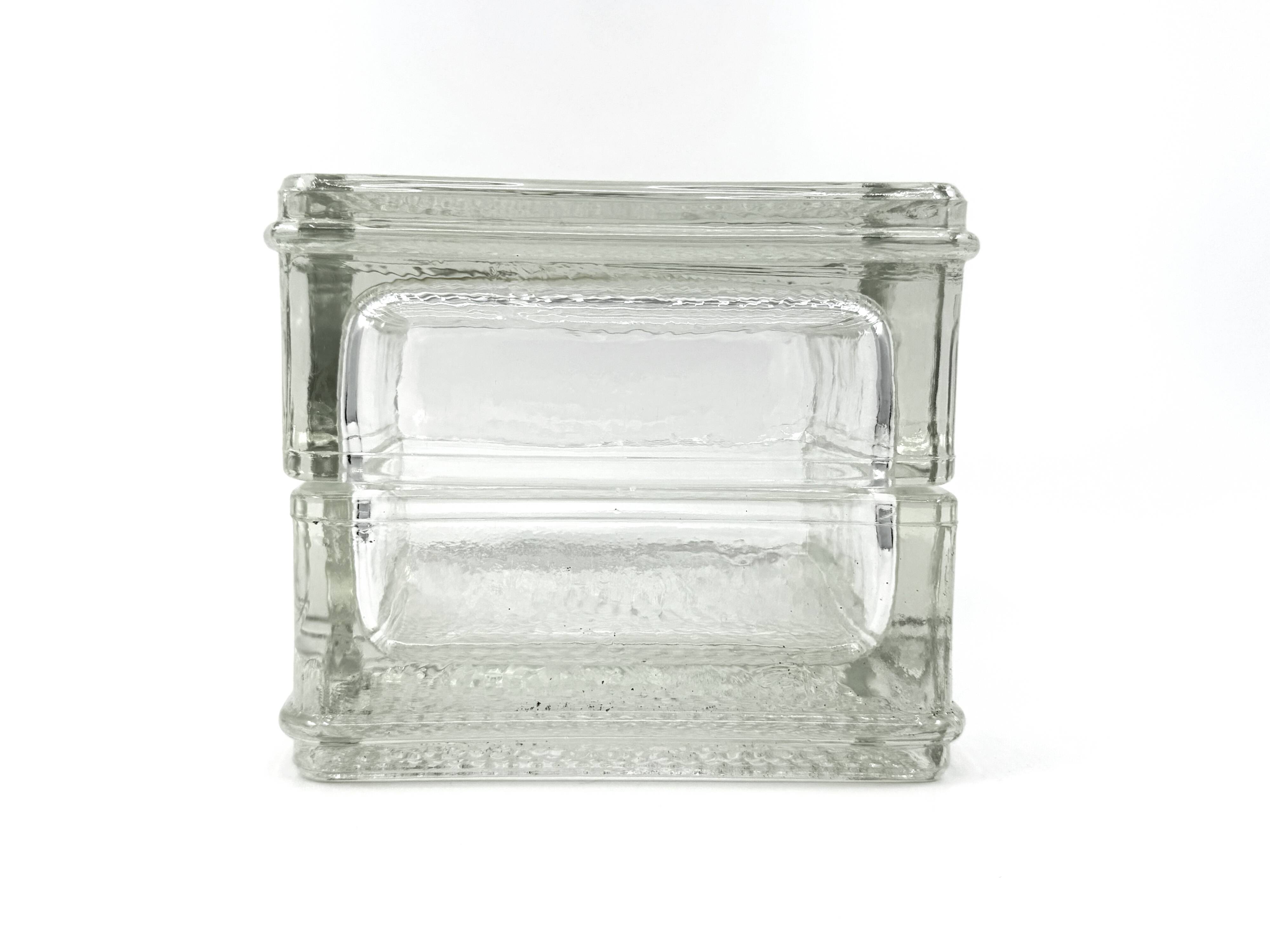 2 Pocket emptiers/ashtrays/paperweights • Lumax • Saint-Gobain • 1950