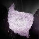 Pink Resin Chandelier Mod Supernova by Jacopo Foggini