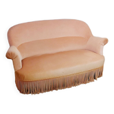 Powder pink toad bench