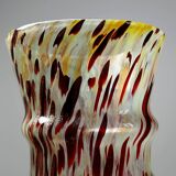 Speckled glass vase with aventurine and copper inclusions in the Art Deco Legras style