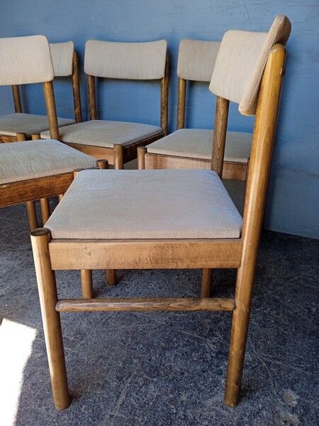Baumann 6 chair signed 1960 vintage design