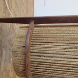 Teak and string lamp