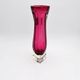 Murano Vase Fratelli Toso Chambord Sommerso Red Labelled 35cm