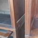 Large modular vintage display cabinet pierre cruiege for martin du
