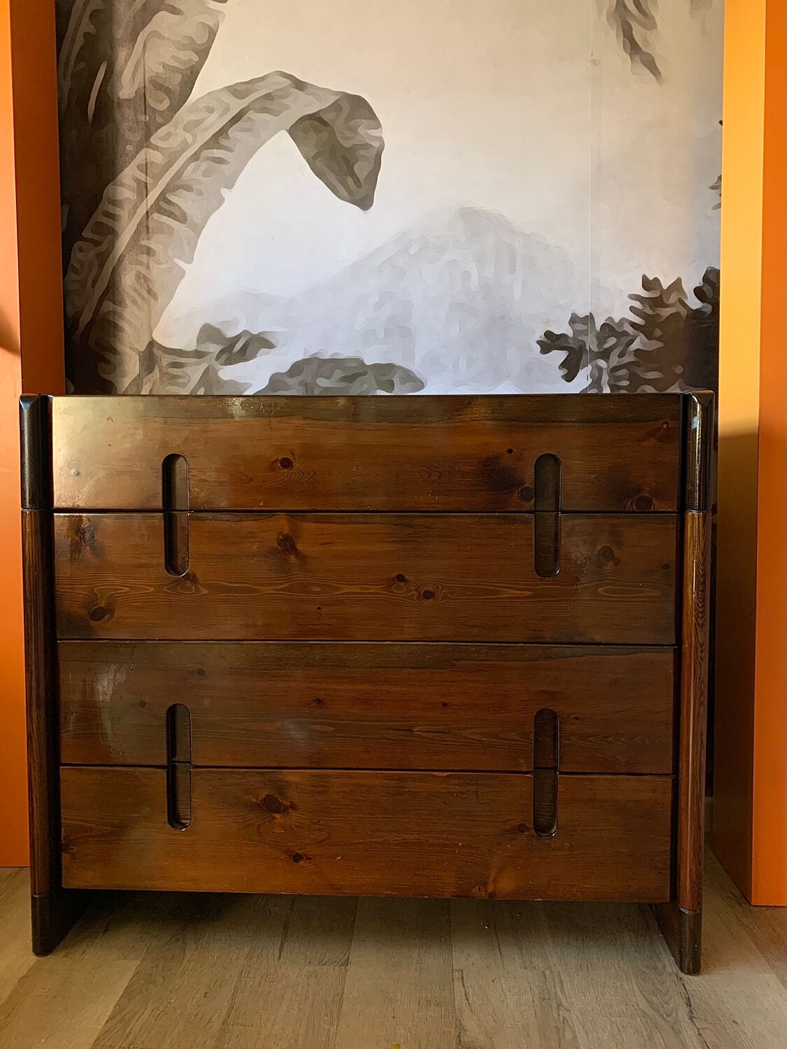 Commode bois années 70