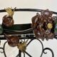 Art Nouveau wrought iron flower support